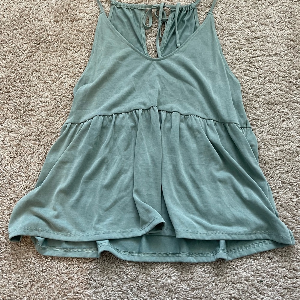 Tank top with tie detail